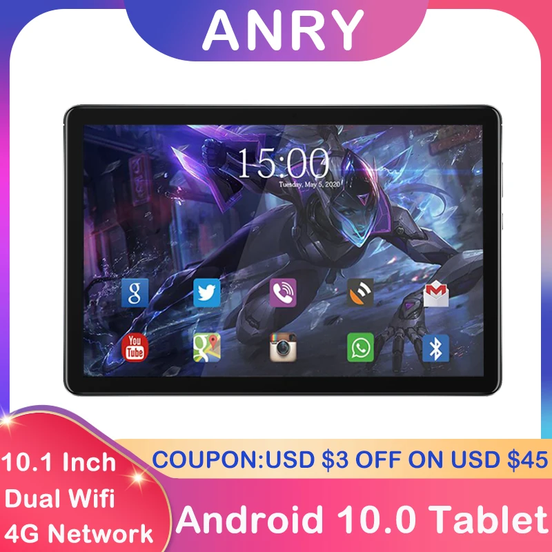 New ANRY RS30 Tablet 10.1 Inch PC Game android 10 2GB RAM 32GB ROM 4G Phone Call tablets Golbal WIFI GPS Google Play Octa Core
New ANRY RS30 Tablet 10.1 Inch PC Game android 10 2GB RAM 32GB ROM 4G Phone Call tablets Golbal WIFI GPS Google Play Octa Core