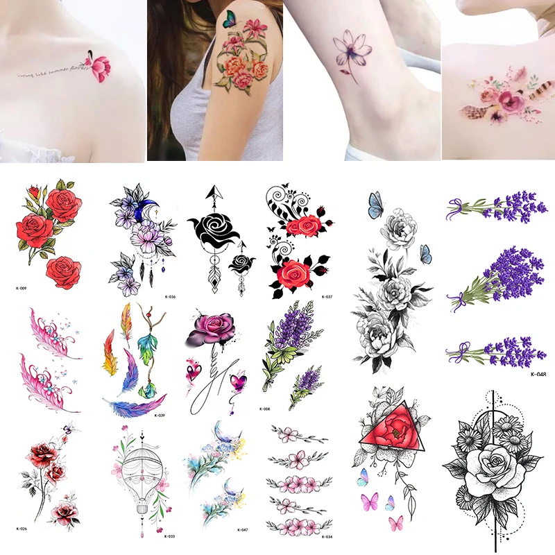 Rose Peony Temporary Tattoos for Women Girls Flower Tattoo sticker Waterproof Shoulder Hand Foot Lady Blossom Fake Touch Tatoo
Rose Peony Temporary Tattoos for Women Girls Flower Tattoo sticker Waterproof Shoulder Hand Foot Lady Blossom Fake Touch Tatoo