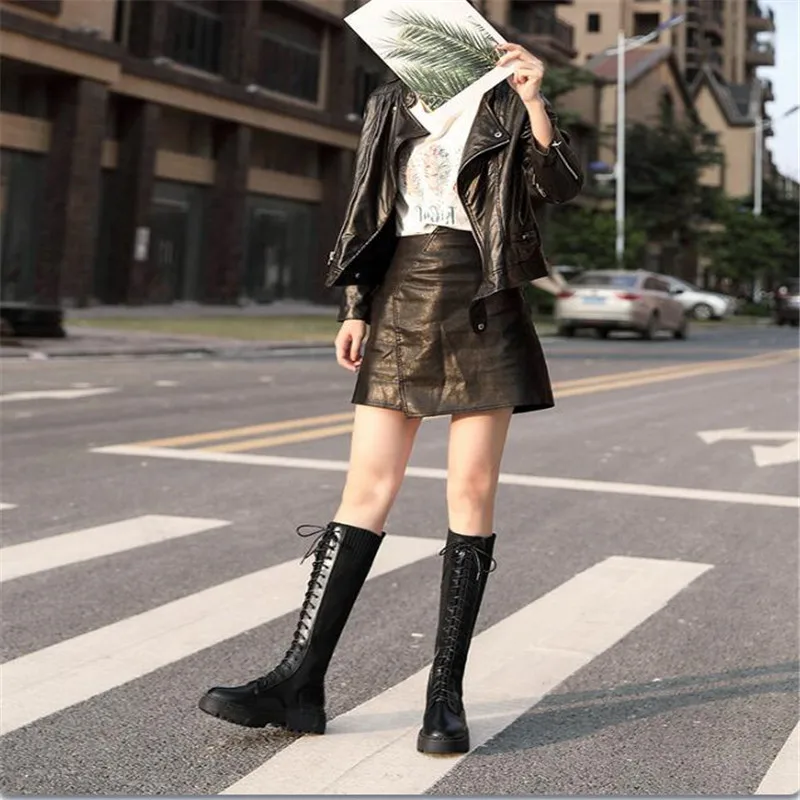 BBZAI New pattern shoes woman Round Toe Lace-Up 5cm Female money Boots waterproof platform women shoes Pipe Dance 34-42 43 
BBZAI New pattern shoes woman Round Toe Lace-Up 5cm Female money Boots waterproof platform women shoes Pipe Dance 34-42 43