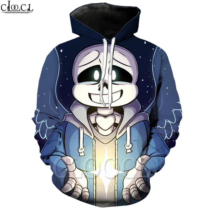CLOOCL Games Undertale Sans Harajuku для мужчин и женщин с 3D принтом толстовка в стиле хип хоп