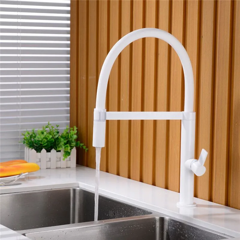 Kitchen Sink Faucets Brass Pull Down spray nozzle Mixer Tap Single Handle Hot & Cold Rotating White/Black Water Crane Tap
Kitchen Sink Faucets Brass Pull Down spray nozzle Mixer Tap Single Handle Hot & Cold Rotating White/Black Water Crane Tap