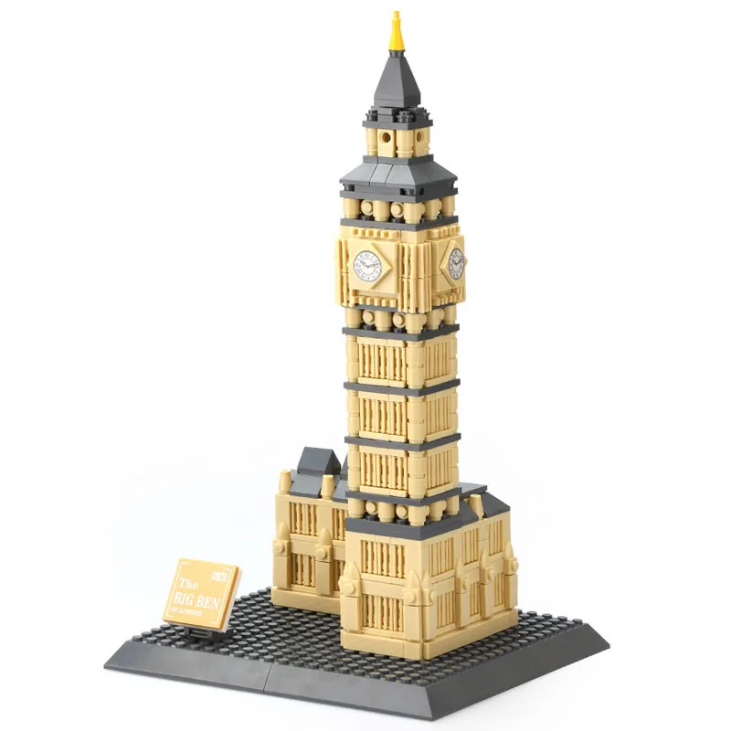 New 890pcs World's Famous Architecture Elizabeth Tower Model of Landon DIY Building Blocks 3D Assembly Toy for Boys Gift
New 890pcs World's Famous Architecture Elizabeth Tower Model of Landon DIY Building Blocks 3D Assembly Toy for Boys Gift