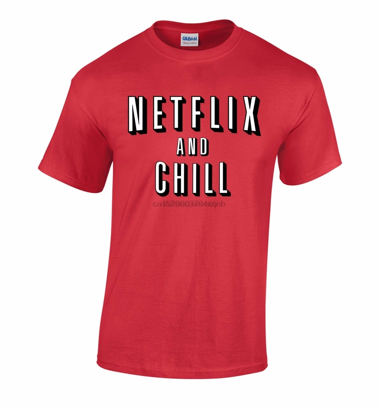 2019 горячая Распродажа новая футболка с принтом из фильма Netflix And Chill забавная