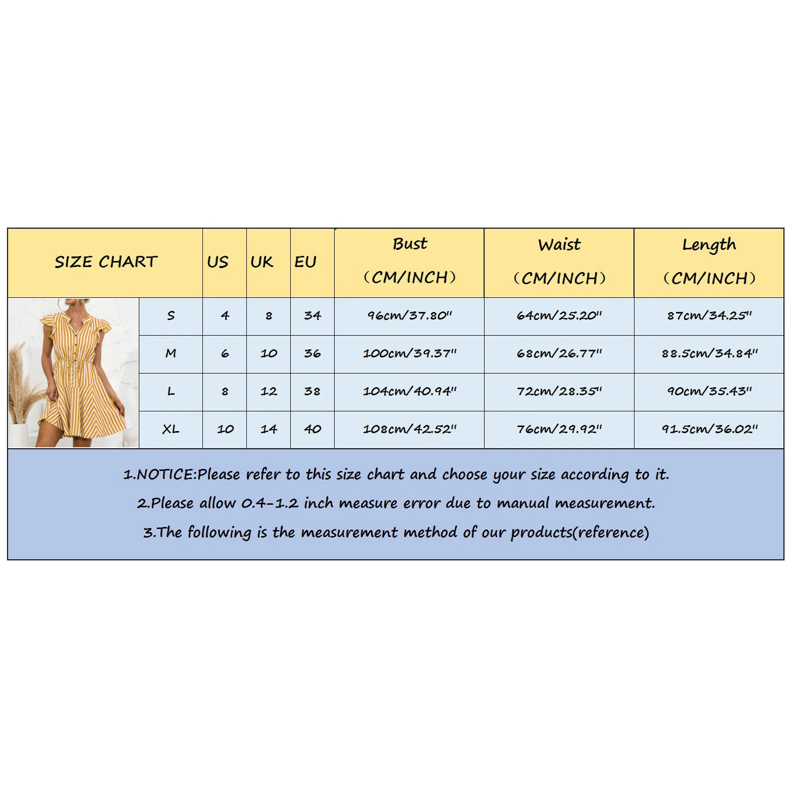 Women'S Summer Ruffle Short Sleeve Summer Dresses Stand Neck Striped Print Button Knee-Length Dress Mini Dress Casual Daily
Women'S Summer Ruffle Short Sleeve Summer Dresses Stand Neck Striped Print Button Knee-Length Dress Mini Dress Casual Daily