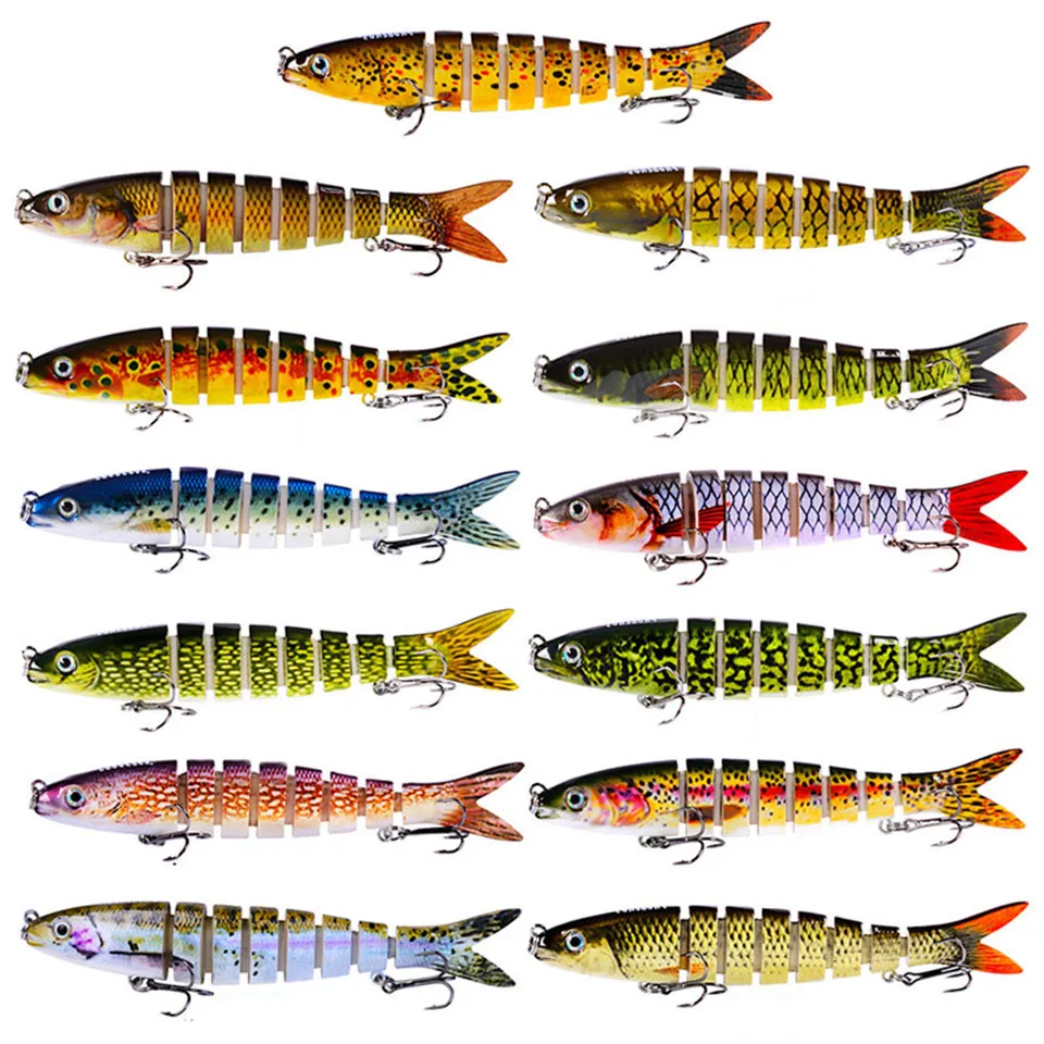 New 1PCS 13.5cm 19g Sinking 8 Segments Fishing Lures Multi Jointed Wobblers Swimbait Hard Bait Fishing Tackle For Crankbait
New 1PCS 13.5cm 19g Sinking 8 Segments Fishing Lures Multi Jointed Wobblers Swimbait Hard Bait Fishing Tackle For Crankbait