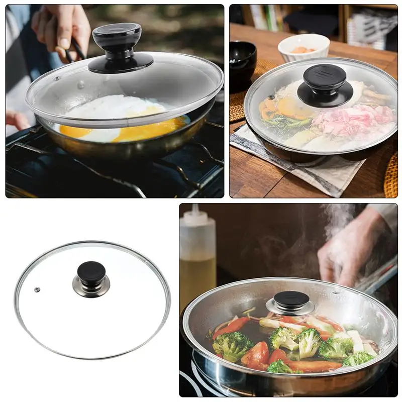 1 Pc Tempered Glass Pot Lid Transparent Visual Pot Cover Kitchen Accessories
1 Pc Tempered Glass Pot Lid Transparent Visual Pot Cover Kitchen Accessories