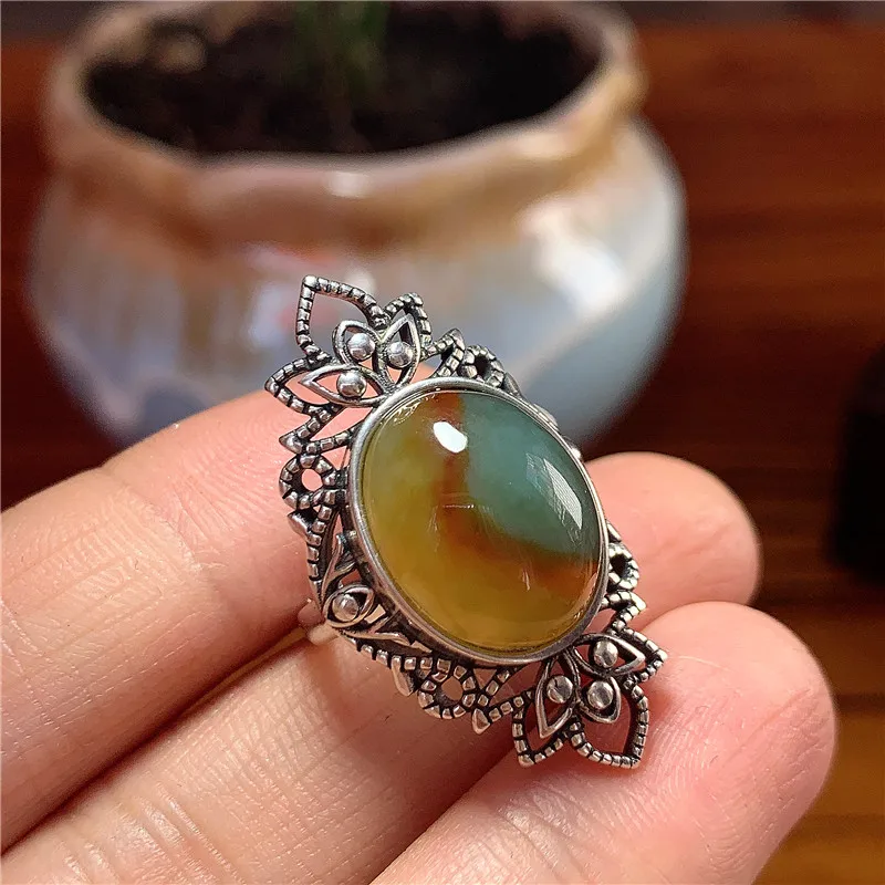Natural xiuyu jade ring with 925 sterling silver rings 925 ring rings for women rings for women big silver rings jewelry
Natural xiuyu jade ring with 925 sterling silver rings 925 ring rings for women rings for women big silver rings jewelry