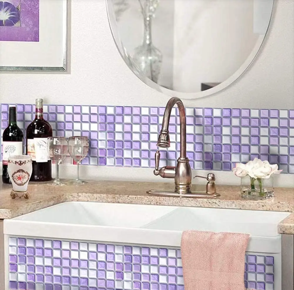 DIY Self Adhesive Mosaic Tile Backsplash Wallpaper Sticker Vinyl Bathroom Kitchen Home Decor 3D
DIY Self Adhesive Mosaic Tile Backsplash Wallpaper Sticker Vinyl Bathroom Kitchen Home Decor 3D