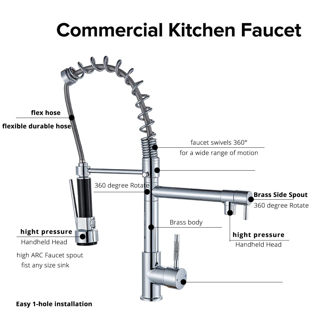 Black Kitchen Faucets Pull Down Kitchen Sink Faucet Deck Mounted Dual Swivel Spout Kitchen Crane Chrome Hot Cold Mixer Tap
Black Kitchen Faucets Pull Down Kitchen Sink Faucet Deck Mounted Dual Swivel Spout Kitchen Crane Chrome Hot Cold Mixer Tap