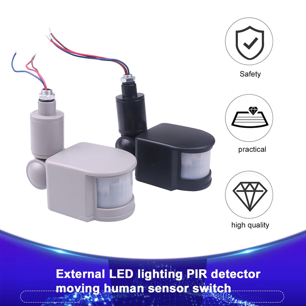 AC 12V/220V Infrared PIR Motion Sensor 180 Degree Wall Light Switch Body Sensor Intelligent Sensor Switch
AC 12V/220V Infrared PIR Motion Sensor 180 Degree Wall Light Switch Body Sensor Intelligent Sensor Switch