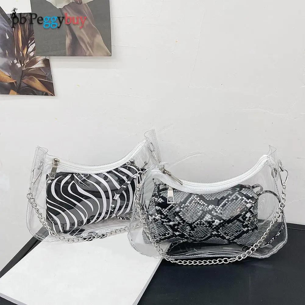 Fashion Animal Print Clear PU Shoulder Underarm Bag Women Chain Composite Handbag Crossbody Bags for Women Phone Girl
Fashion Animal Print Clear PU Shoulder Underarm Bag Women Chain Composite Handbag Crossbody Bags for Women Phone Girl