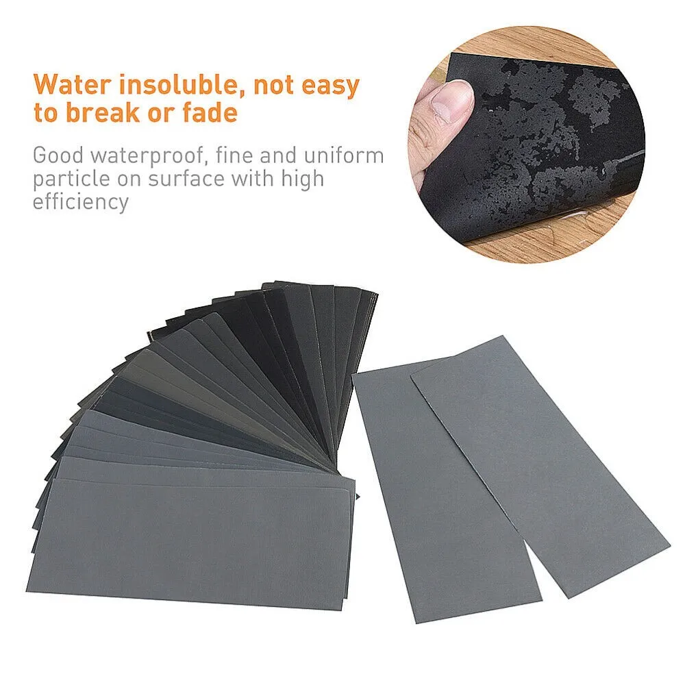 20 Sheets 9x3.6" Sandpaper Kit Dry Wet Sandpaper 1000/2000/3000/5000/7000Grit Sanding Paper For Wood Turning Finishing
20 Sheets 9x3.6" Sandpaper Kit Dry Wet Sandpaper 1000/2000/3000/5000/7000Grit Sanding Paper For Wood Turning Finishing