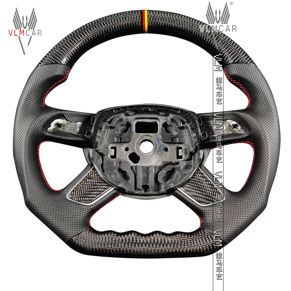 VLMCAR Private Custom Carbon Fiber Steering Wheel For Audi A4 Car Accessories Led Display Flat Bottom D - Cut
VLMCAR Private Custom Carbon Fiber Steering Wheel For Audi A4 Car Accessories Led Display Flat Bottom D - Cut