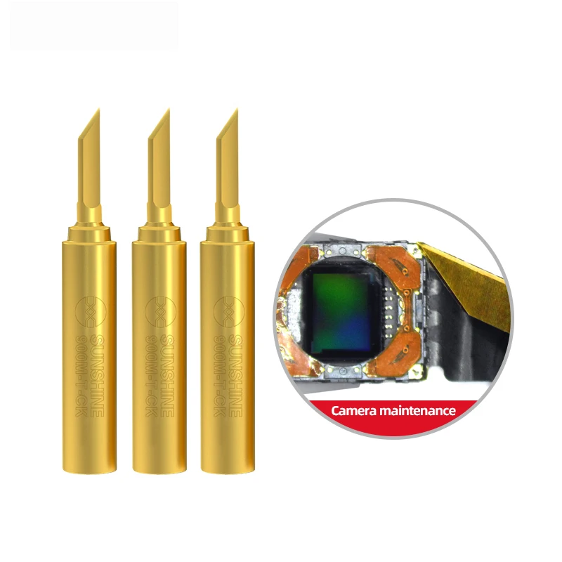 SUNSHINE SS-900M-T-CK Special Soldering Iron Tip For Mobile Phone Camera Special Cutter Head for Mobile Phone Camera Repair
SUNSHINE SS-900M-T-CK Special Soldering Iron Tip For Mobile Phone Camera Special Cutter Head for Mobile Phone Camera Repair