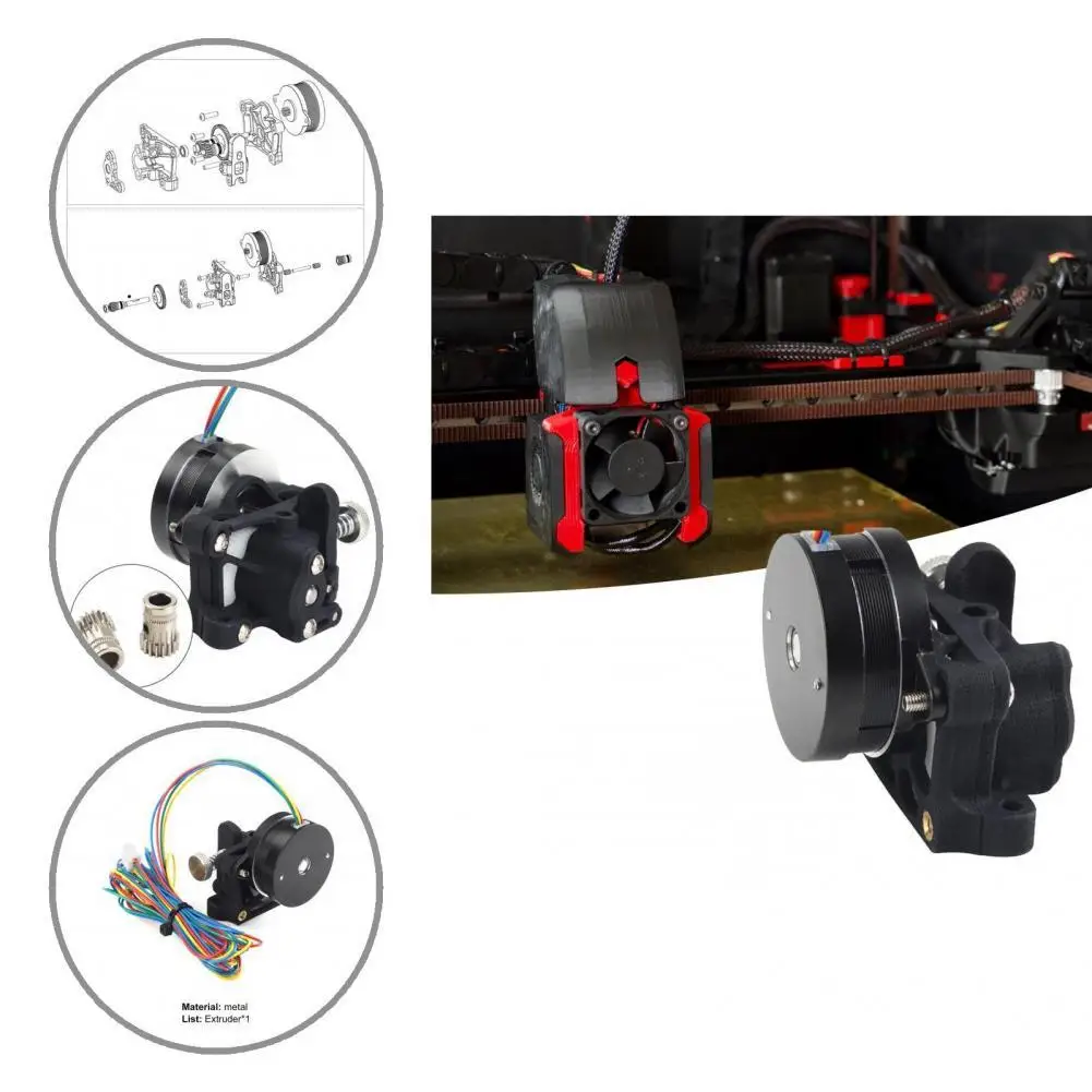 Аксессуары, мини-экструдер для 3D печати, черный экструдер для 3D принтера, двойные шестерни
Аксессуары, мини-экструдер для 3D печати, черный экструдер для 3D принтера, двойные шестерни