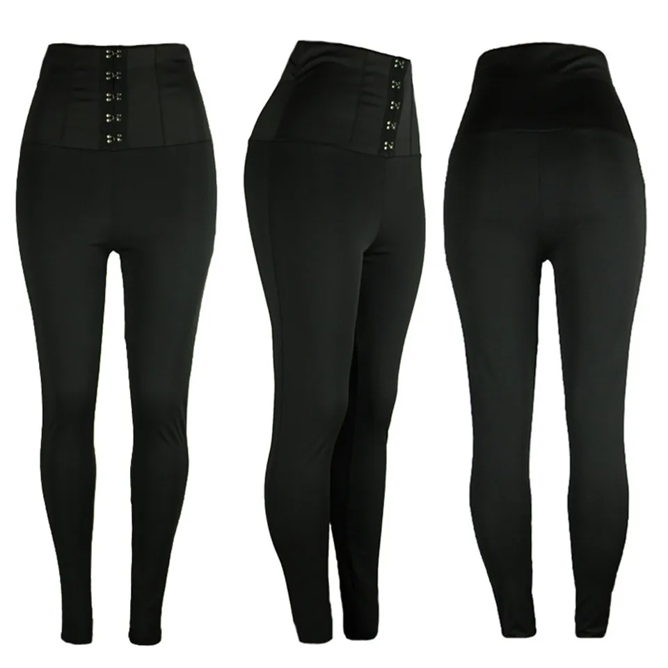 Spring and Autumn Large Size High Waist Button Waist Leggings Women's Black Casual Slimming Slim Hip Tight Pants Pencil Pants
Spring and Autumn Large Size High Waist Button Waist Leggings Women's Black Casual Slimming Slim Hip Tight Pants Pencil Pants