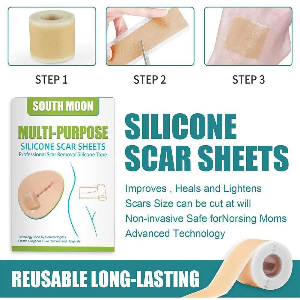 1Roll Silicone Gel Efficient Beauty Scar Removal Silicone Gel Self-Adhesive Silicone Gel Tape Patch For Acne Burn Scar Redu A6N4
1Roll Silicone Gel Efficient Beauty Scar Removal Silicone Gel Self-Adhesive Silicone Gel Tape Patch For Acne Burn Scar Redu A6N4