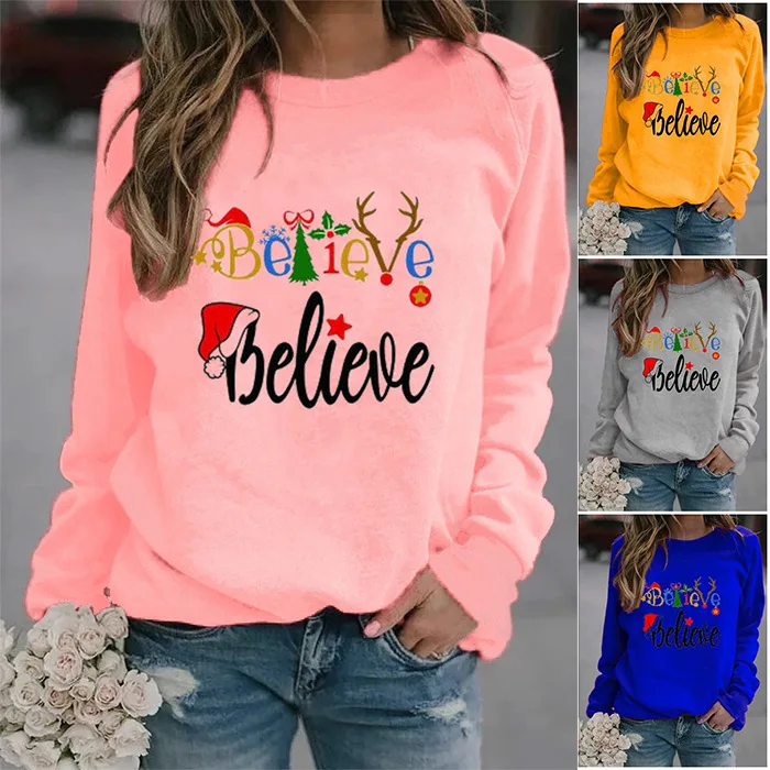 Женские рождественские свитшоты с рисунком, зимний джемпер с длинным рукавом и круглым вырезом, одежда Moletom
Женские рождественские свитшоты с рисунком, зимний джемпер с длинным рукавом и круглым вырезом, одежда Moletom