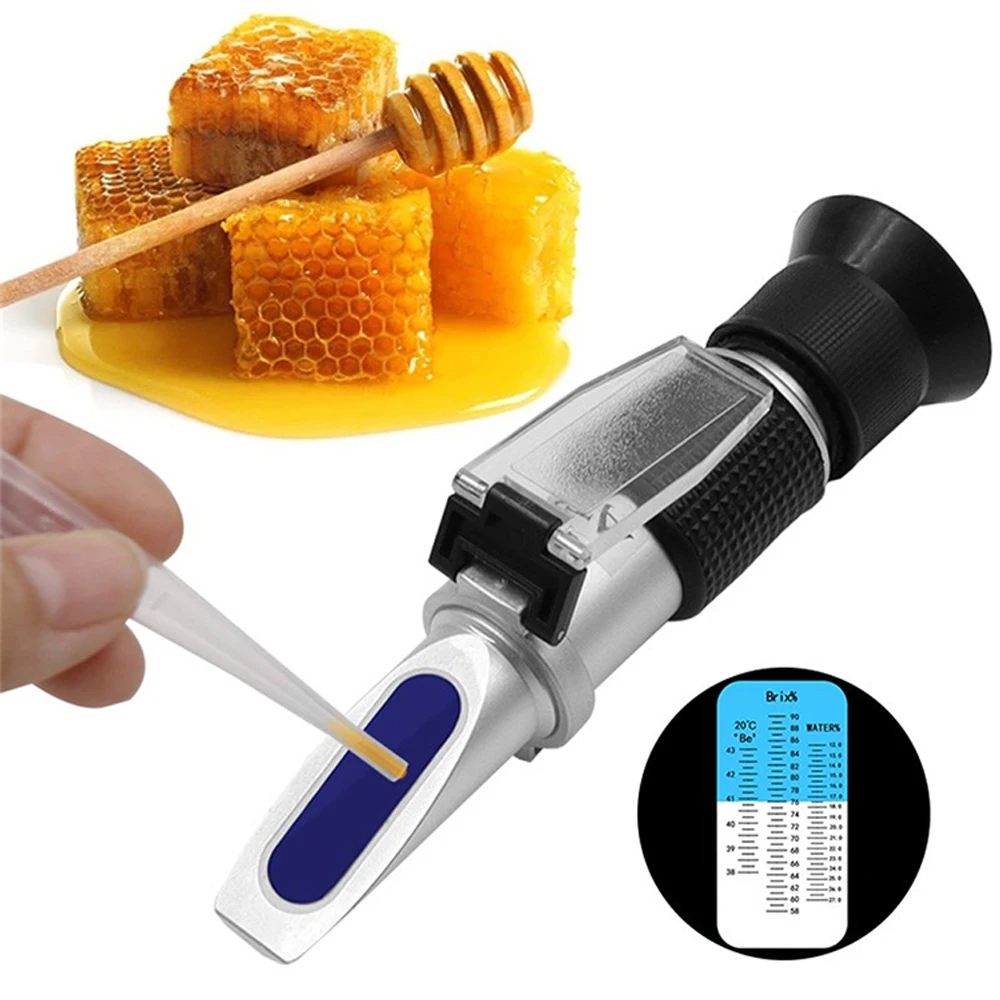 1 Set Bee Rearing for Hand Held Refractometer Beekeeping Tools Honey Detection Measuring Range 0-32% Sugar Prism Baume Meter
1 Set Bee Rearing for Hand Held Refractometer Beekeeping Tools Honey Detection Measuring Range 0-32% Sugar Prism Baume Meter