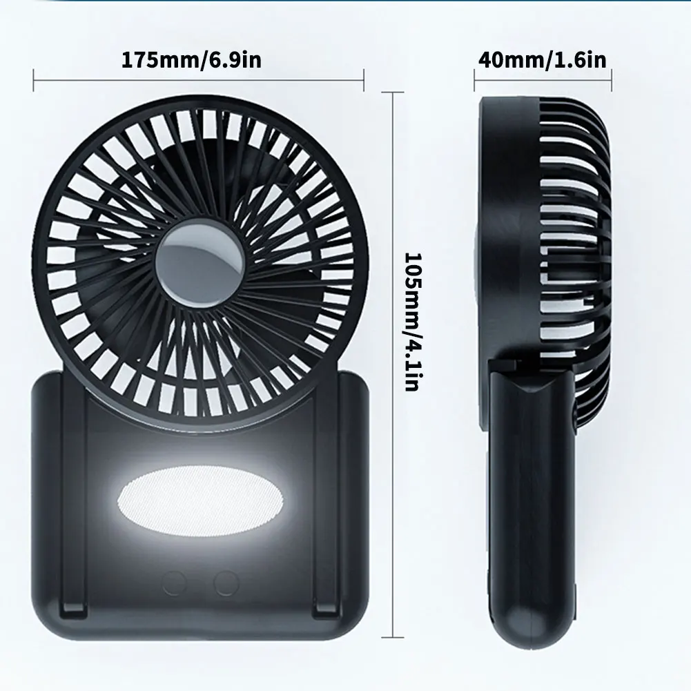 Folding USB Fan Desktop Light Fan 4000mAh Rechargeable Bedside Baby Stroller Fan Mini Silent Handheld Fan LED Light Fan 
Folding USB Fan Desktop Light Fan 4000mAh Rechargeable Bedside Baby Stroller Fan Mini Silent Handheld Fan LED Light Fan