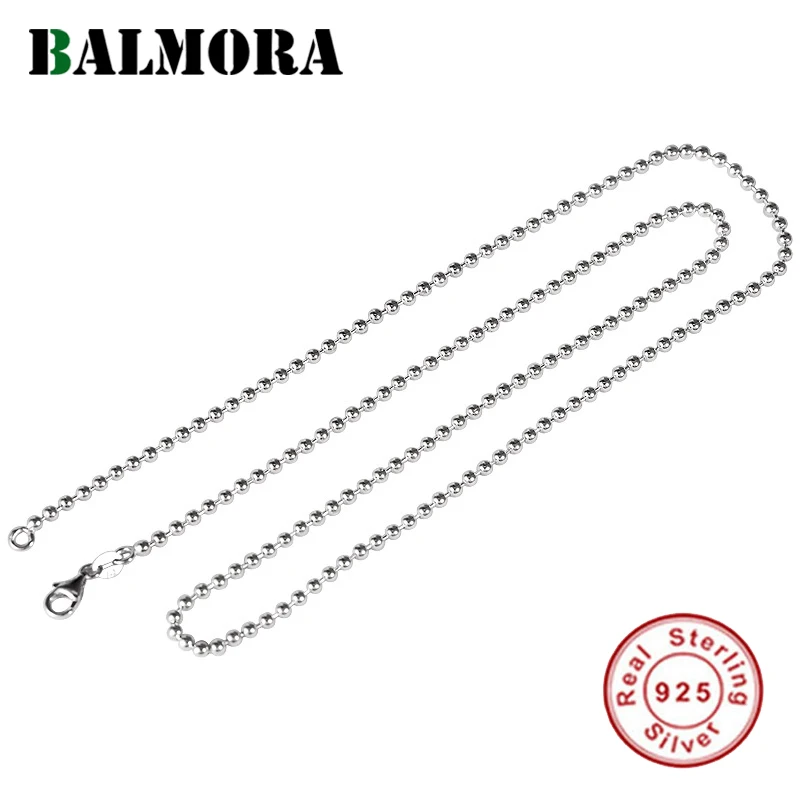 Цепочка BALMORA, длинная цепочка 100%, серебряные бусины 925 пробы, украшения, аксессуары в подарок-3 мм, 18-34 дюйма, 2,5
Цепочка BALMORA, длинная цепочка 100%, серебряные бусины 925 пробы, украшения, аксессуары в подарок-3 мм, 18-34 дюйма, 2,5