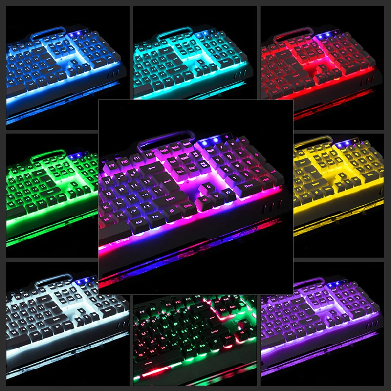 Игровая мышь и клавиатура RGB набор полумеханических игровых клавиатур с