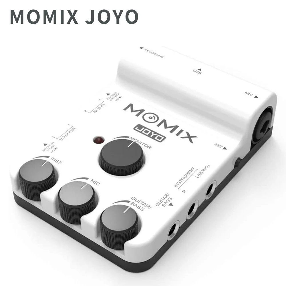 Карманный аудио микшер JOYO MOMIX с питанием от USB для записи телефона и прямой трансляции с музыкальными инструментами
Карманный аудио микшер JOYO MOMIX с питанием от USB для записи телефона и прямой трансляции с музыкальными инструментами