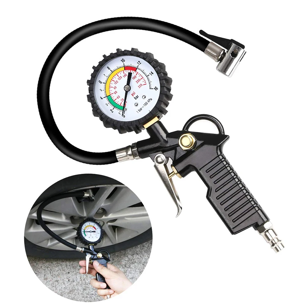 0-220PSI Air Tyre Inflator with Gauge For Car Van Tire Tool Tire Inflator Gauge Gun Pressure Guage Tester Air Compressor
0-220PSI Air Tyre Inflator with Gauge For Car Van Tire Tool Tire Inflator Gauge Gun Pressure Guage Tester Air Compressor