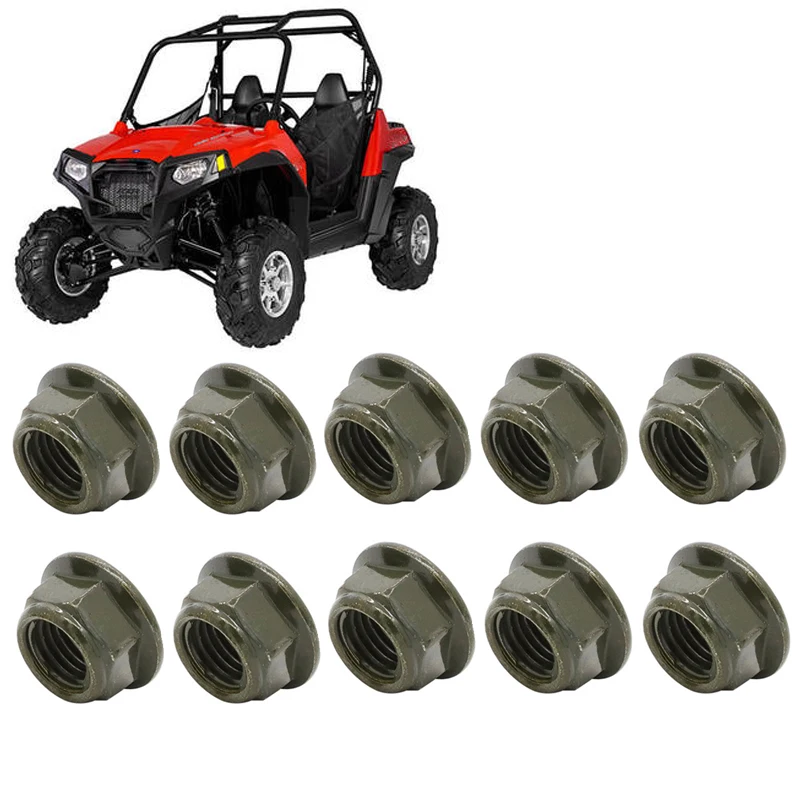 10 шт. для Polaris RZR Sportsman ATV Scrambler Ranger нейлоновая Фланцевая гайка-7547333
10 шт. для Polaris RZR Sportsman ATV Scrambler Ranger нейлоновая Фланцевая гайка-7547333