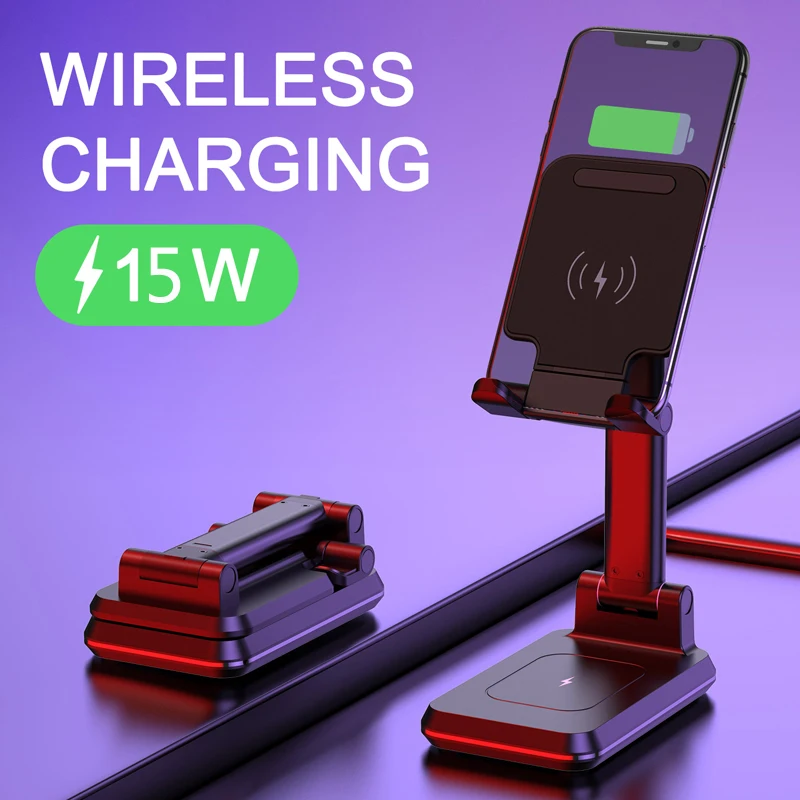 Подставка для беспроводного зарядного устройства, 15 Вт, Телескопическая Настольная подставка для телефона, держатель для сотового телефон...
Подставка для беспроводного зарядного устройства, 15 Вт, Телескопическая Настольная подставка для телефона, держатель для сотового телефон...