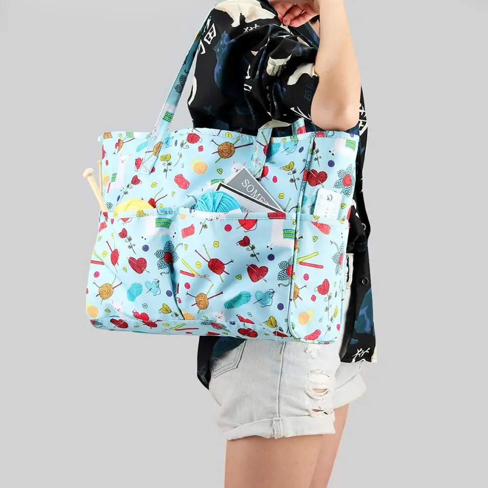 Travel Knitting Bag Large Size, Yarn Storage Organizer Tote Bag Holder Case with Zipper Pocket for Knitting Needles Crochet
Travel Knitting Bag Large Size, Yarn Storage Organizer Tote Bag Holder Case with Zipper Pocket for Knitting Needles Crochet