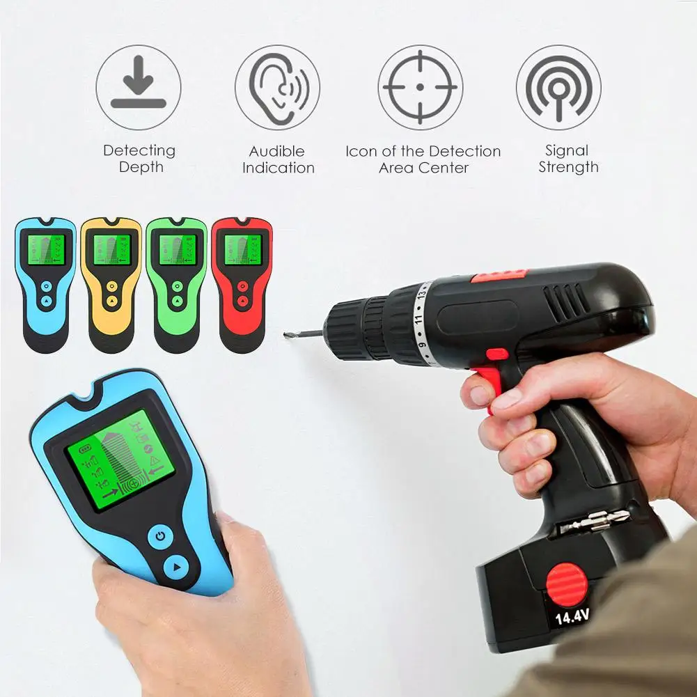 New 3 In1 Metal Detector Stud Finder Sensor Wall Scanner With Digital LCD Display AC Voltage Live Wire Wall Scanner Detector
New 3 In1 Metal Detector Stud Finder Sensor Wall Scanner With Digital LCD Display AC Voltage Live Wire Wall Scanner Detector