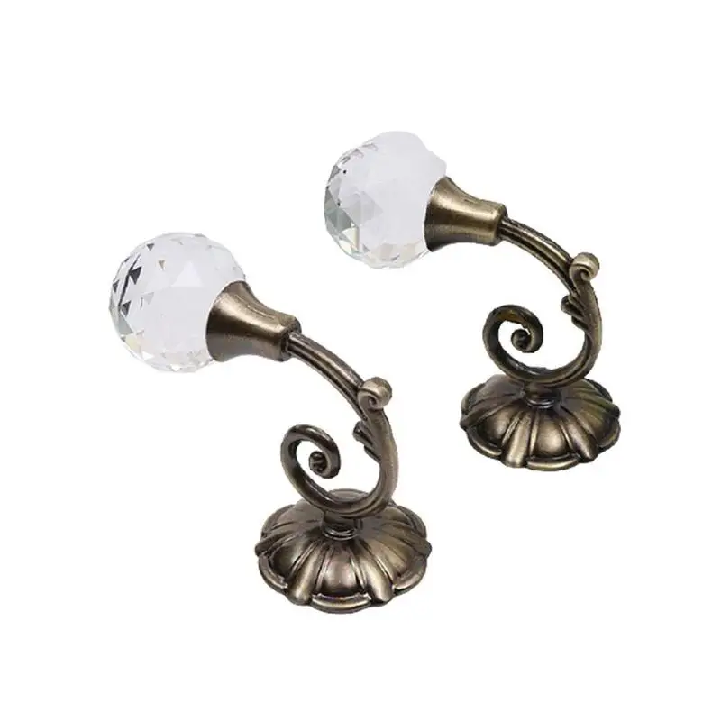 1 Pair Metal Crystal Glass Curtain Hooks Wall Tie Back Curtain Accessories Rods For Home Hanger Holder L3H0
1 Pair Metal Crystal Glass Curtain Hooks Wall Tie Back Curtain Accessories Rods For Home Hanger Holder L3H0