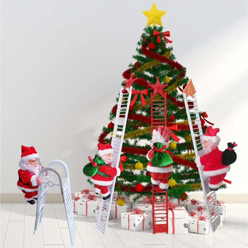 Electric Christmas Santa Claus Doll with Bag Climbing Ladder Xmas Party Decor 781C
Electric Christmas Santa Claus Doll with Bag Climbing Ladder Xmas Party Decor 781C
