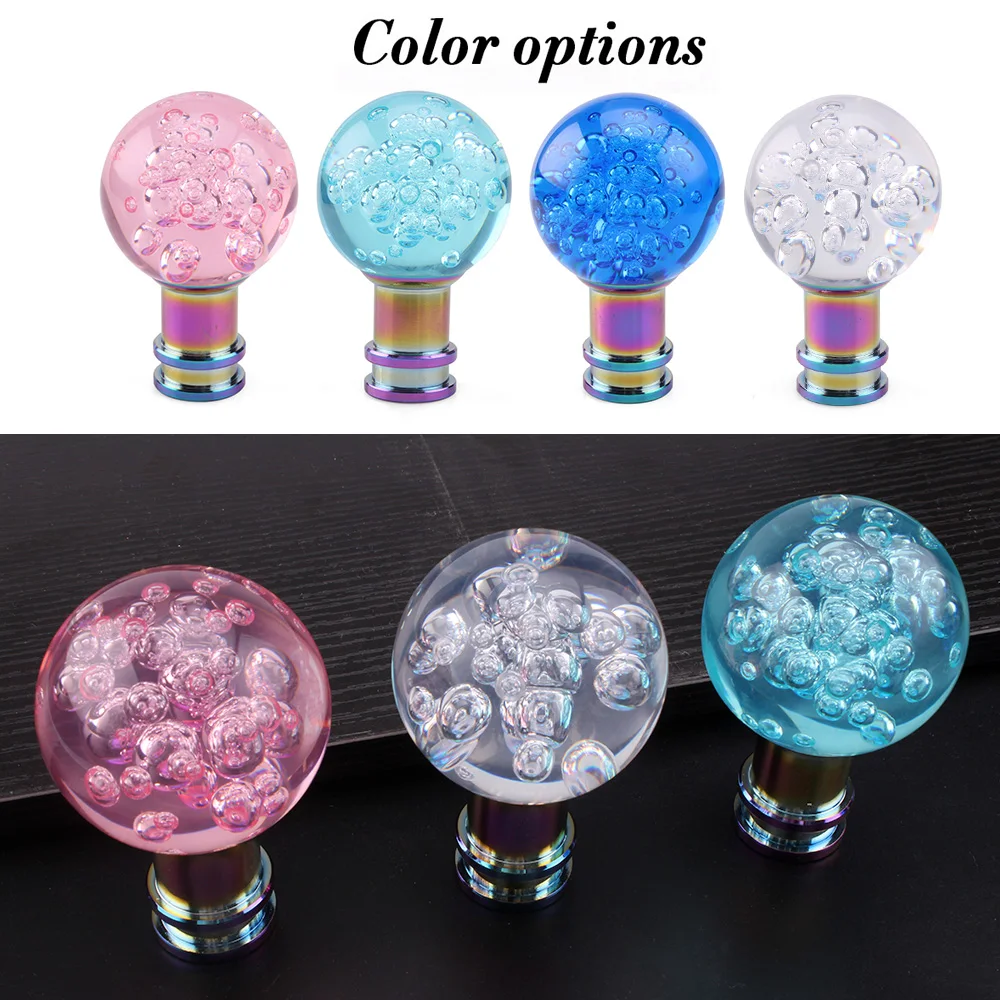 Car Manual Shift Knob Gear Shifter Head Shift Knob Stick Crystal Transparent Bubble Pink Blue White Gear Shift Knob RS-SFN081
Car Manual Shift Knob Gear Shifter Head Shift Knob Stick Crystal Transparent Bubble Pink Blue White Gear Shift Knob RS-SFN081