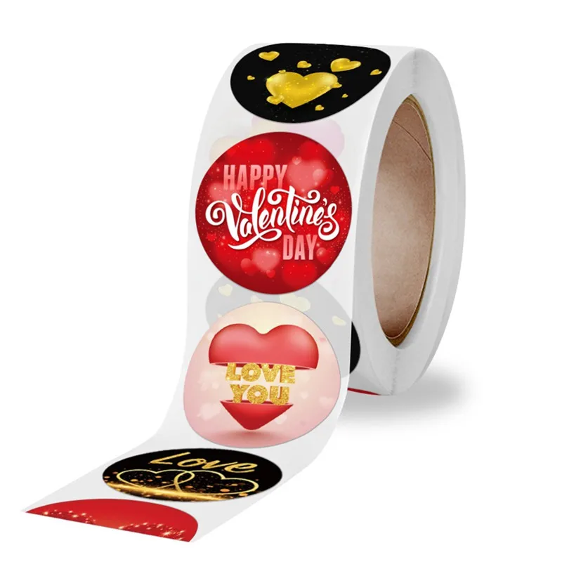 Valentine's Day Sticker 1 Inch Sealing Sticker Gift Decoration Sticker Label Roll Round Sticker Label
Valentine's Day Sticker 1 Inch Sealing Sticker Gift Decoration Sticker Label Roll Round Sticker Label