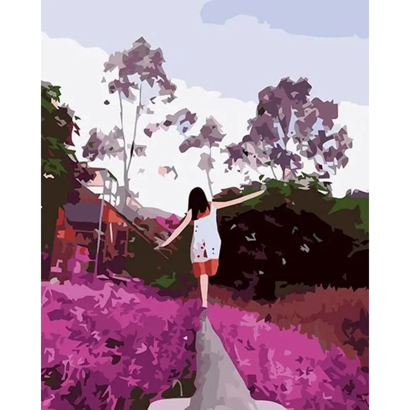 RUOPOTY Purple lavender girl Painting By Numbers Landscape DIY Oil Panting Landscape Canvas Wedding Decoration Art picture Gift 
RUOPOTY Purple lavender girl Painting By Numbers Landscape DIY Oil Panting Landscape Canvas Wedding Decoration Art picture Gift
