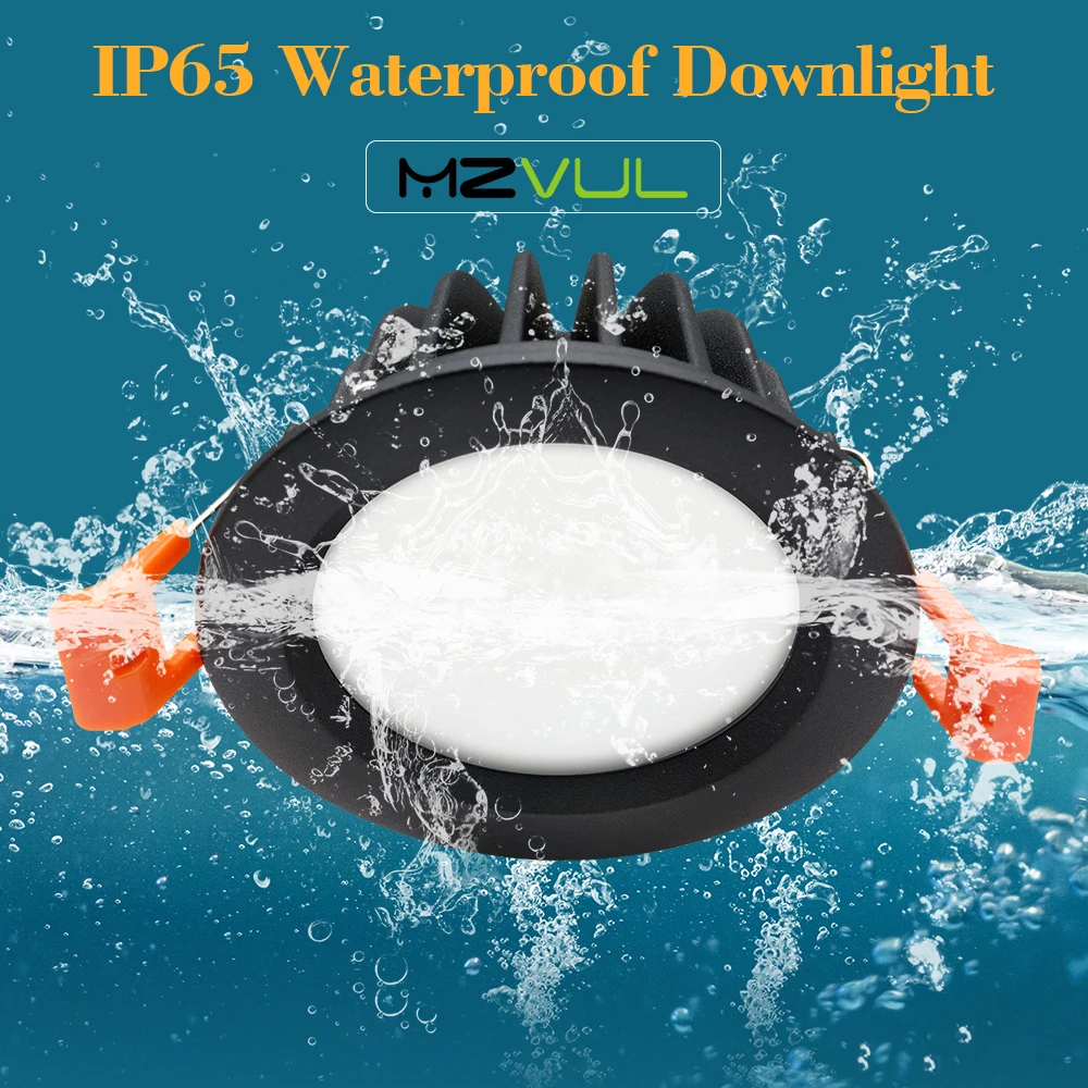 

IP65 Waterproof LED Recessed Downlight 5W 7W 9W 12W 15W LED Spot Light Ceiling Lamp Home Lighting AC 85-265V For Bathroom lamp