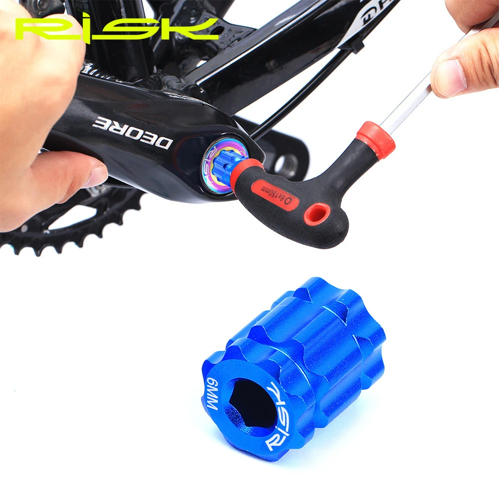 RISK RL302 Bike Bicycle Tool Crankset Remover 1 Piece Aluminium Alloy Tensioning Bolt Integrated Arm Crank Cap Installation
RISK RL302 Bike Bicycle Tool Crankset Remover 1 Piece Aluminium Alloy Tensioning Bolt Integrated Arm Crank Cap Installation