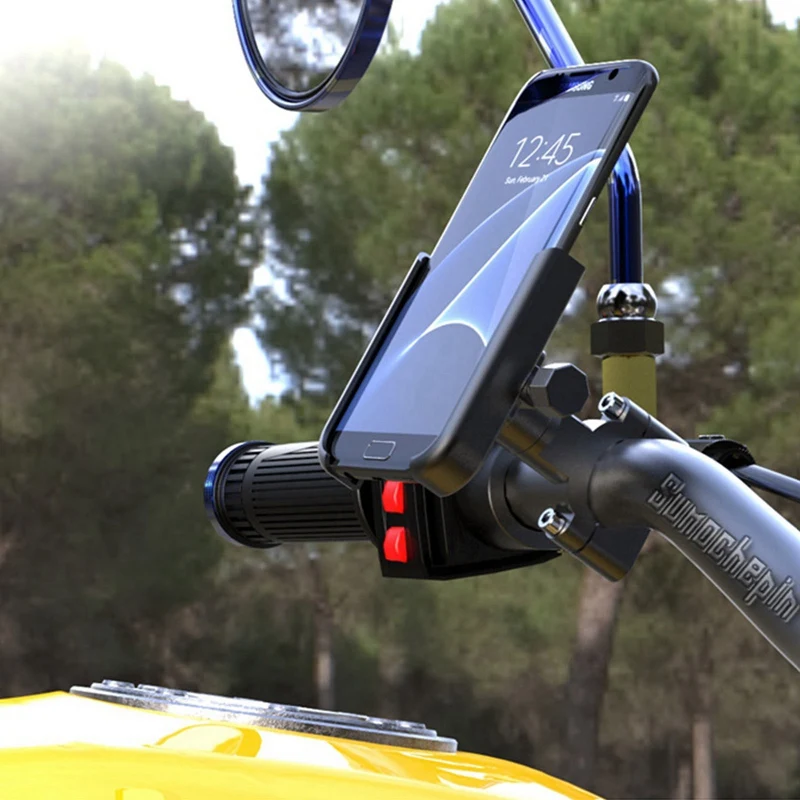 Aluminium Alloy Motorcycle Phone Holder 360° adjustable For moto bicycle Mirror phone Mount Braket bike phone support
Aluminium Alloy Motorcycle Phone Holder 360° adjustable For moto bicycle Mirror phone Mount Braket bike phone support