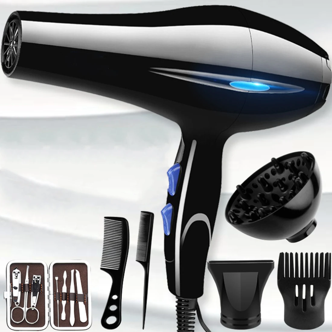 Hair Dryer Household Professional Barber Salon Hair Dryer Air Blow Dryer Hot And Cold Salon Styling Tools Strong Power Hairdryer
Hair Dryer Household Professional Barber Salon Hair Dryer Air Blow Dryer Hot And Cold Salon Styling Tools Strong Power Hairdryer