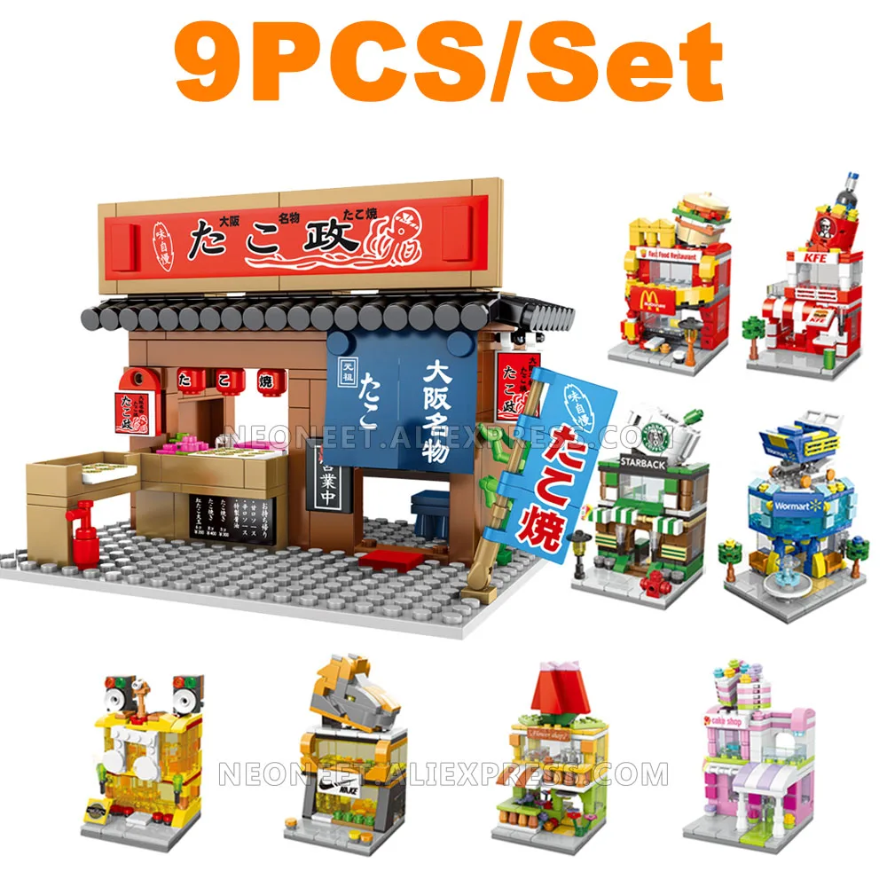 9X SEMBO Sakura City Street View Buildings Blocks Japanese TAKO YAKI Shop Compatible Girls Bricks Toys for Children Xmas Gift
9X SEMBO Sakura City Street View Buildings Blocks Japanese TAKO YAKI Shop Compatible Girls Bricks Toys for Children Xmas Gift
