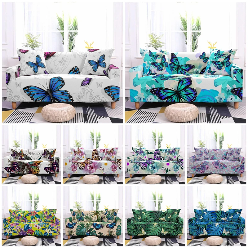 3D Butterfly Pattern Sofa Covers Elastic Slipcover For Living Room Sectional Corner Sofa Cover Couch Chair Cover 1/2/3/4 Seater
3D Butterfly Pattern Sofa Covers Elastic Slipcover For Living Room Sectional Corner Sofa Cover Couch Chair Cover 1/2/3/4 Seater