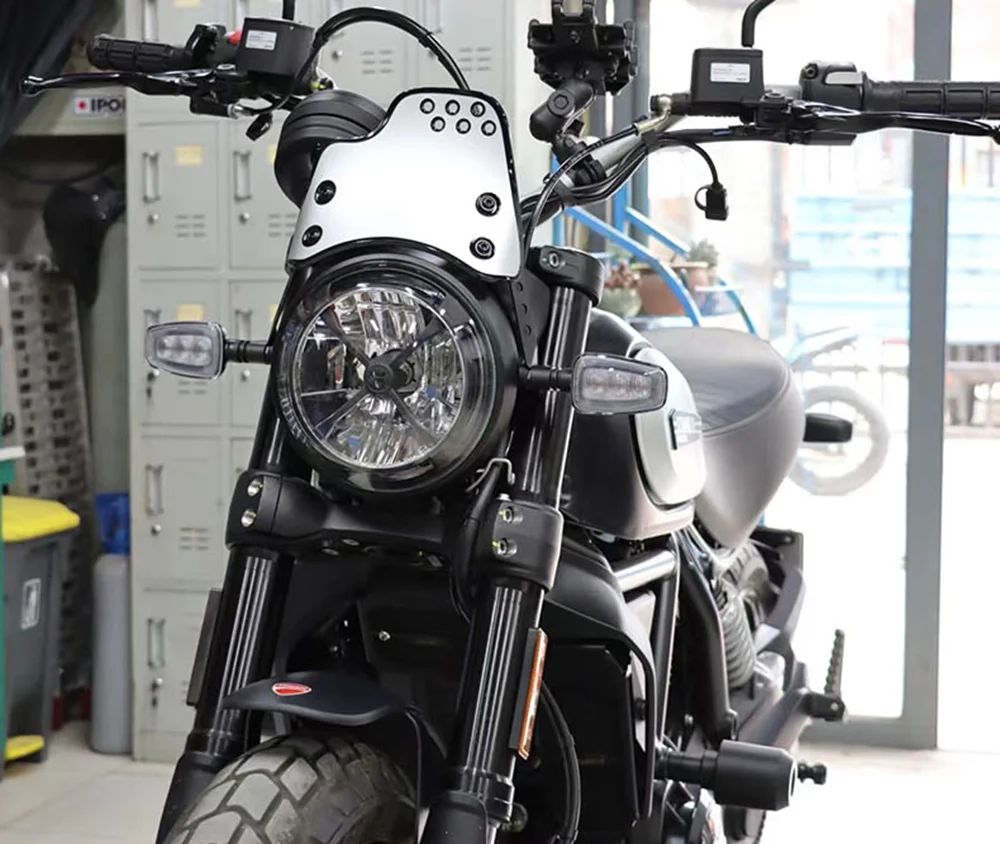 Ветрозащитный экран для лобового стекла ветрозащитный с держателем DUCATI Scrambler 400