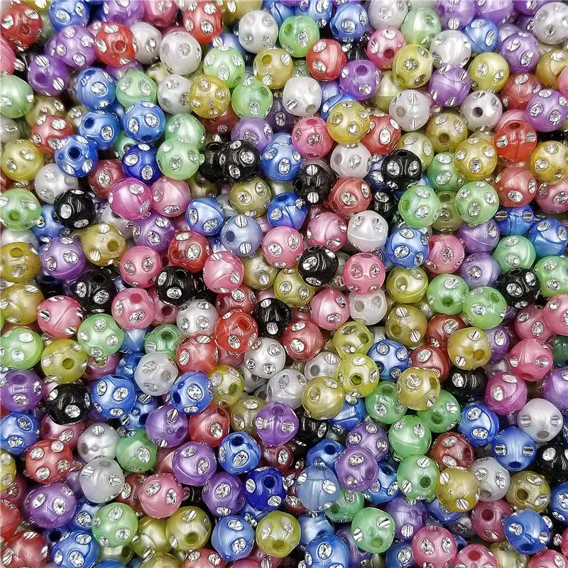 100PCS 8mm Round bead Candy Color Diamond Crystal Rhinestone Loose Beads DIY Jewelry Making Accessories Fingdings Multicolor
100PCS 8mm Round bead Candy Color Diamond Crystal Rhinestone Loose Beads DIY Jewelry Making Accessories Fingdings Multicolor