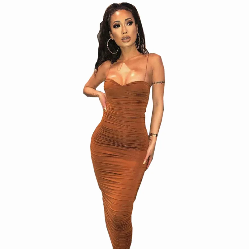 Women's Pleated Dress Suspender Midi Bodycon Solid Color Party Club Dress for Women
Women's Pleated Dress Suspender Midi Bodycon Solid Color Party Club Dress for Women