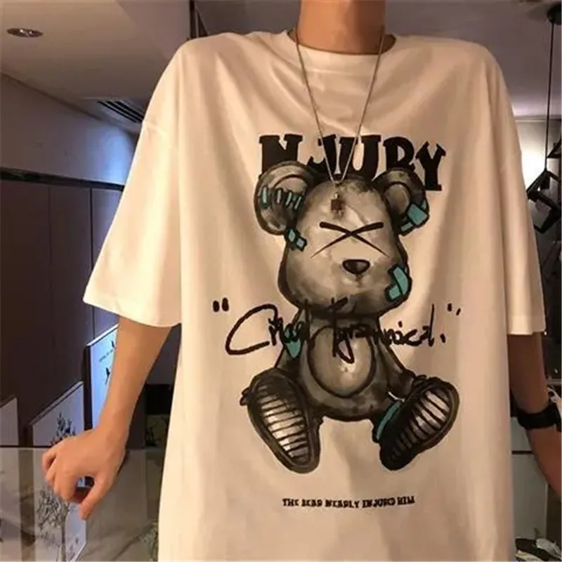 Print T-shirts Loose Black White Shirt Hip-hop Couple New Clothes Student Funny Japan Boys Tops Male Summer Plus Size
Print T-shirts Loose Black White Shirt Hip-hop Couple New Clothes Student Funny Japan Boys Tops Male Summer Plus Size