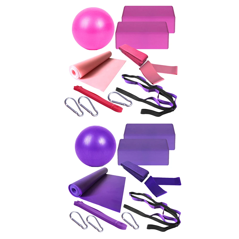 11pcs Yoga Ball Yoga Brick Tension Band Exercise Equipment Fitness Training Resistance Tool Stretch Band Fitness Equipment
11pcs Yoga Ball Yoga Brick Tension Band Exercise Equipment Fitness Training Resistance Tool Stretch Band Fitness Equipment