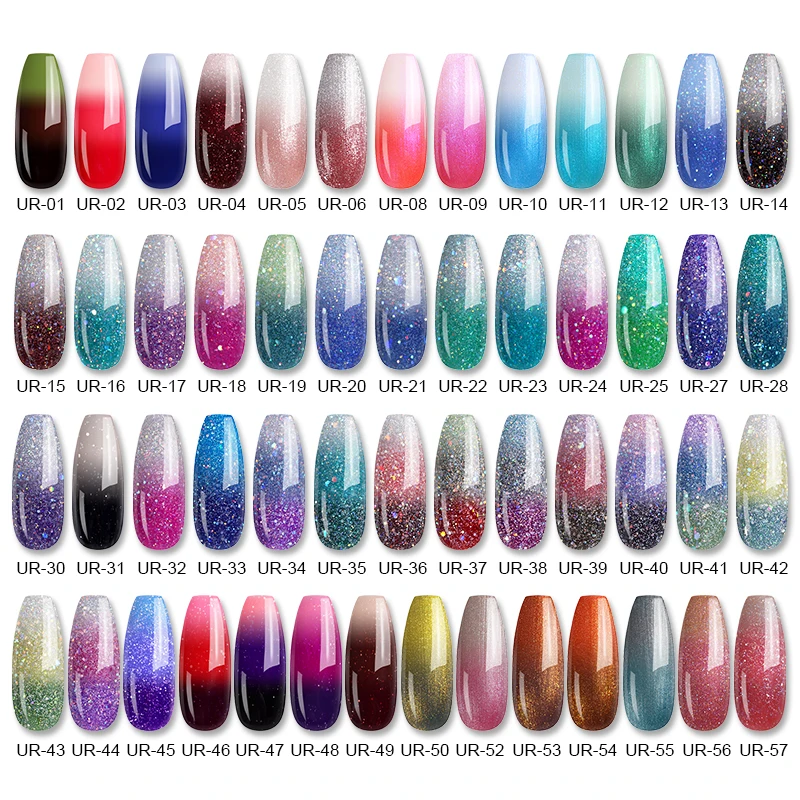 UR SUGAR 2pcs/Lot Rainbow Thermal Nail Gel Polish Temperature Color Changing Laser Glitter Temperature Soak Off UV Gel Varnish
UR SUGAR 2pcs/Lot Rainbow Thermal Nail Gel Polish Temperature Color Changing Laser Glitter Temperature Soak Off UV Gel Varnish
