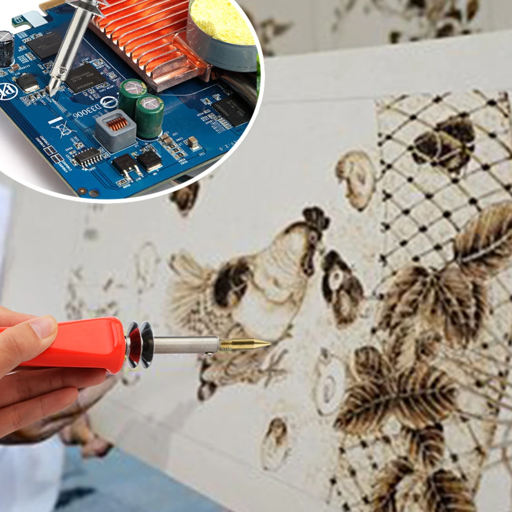 Soldering Set Soldering Iron Electric Solder Sation Iron Kits EU/US Multifunctional pyrography For Wood Burning Tool
Soldering Set Soldering Iron Electric Solder Sation Iron Kits EU/US Multifunctional pyrography For Wood Burning Tool